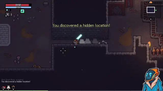 Sephiria cracked wall tell opening into a hidden secret room
